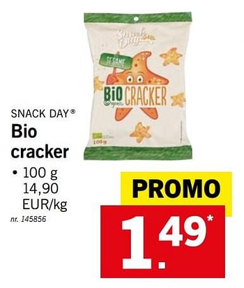 Promoties Bio cracker - Snack Day - Geldig van 26/08/2019 tot 31/08/2019 bij Lidl