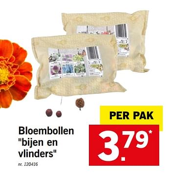 Promoties Bloembollen bijen en vlinders - Huismerk - Lidl - Geldig van 26/08/2019 tot 31/08/2019 bij Lidl