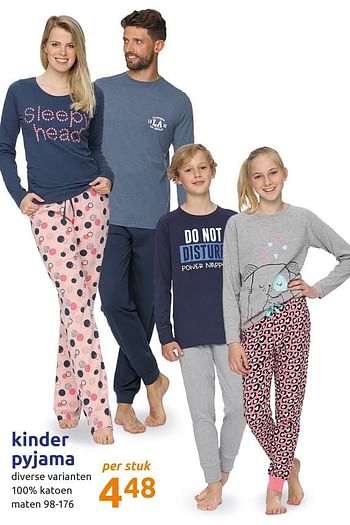 Promoties Kinder pyjama - Huismerk - Action - Geldig van 21/08/2019 tot 27/08/2019 bij Action