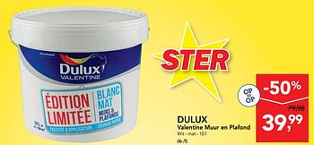 Promoties Dulux valentine muur en plafond - Dulux - Geldig van 28/08/2019 tot 10/09/2019 bij Makro