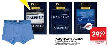 Promoties Polo ralph lauren boxershorts voor heren - Ralph Lauren - Geldig van 28/08/2019 tot 10/09/2019 bij Makro