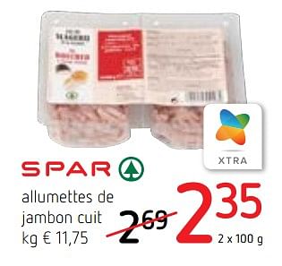 Promoties Allumettes de jambon cuit - Spar - Geldig van 15/08/2019 tot 28/08/2019 bij Spar (Colruytgroup)
