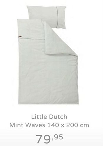 Promoties Little dutch mint waves - Little Dutch - Geldig van 18/08/2019 tot 07/09/2019 bij Baby & Tiener Megastore