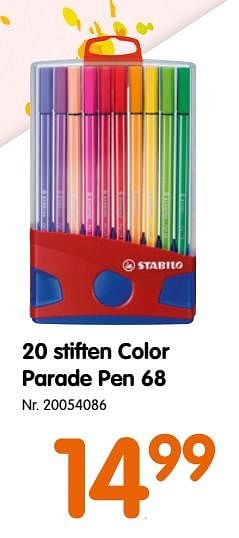 Promotions 20 stiften color parade pen 68 - Stabilo - Valide de 21/08/2019 à 10/09/2019 chez Fun