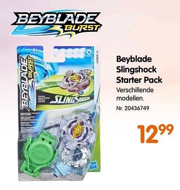 Promoties Beyblade slingshock starter pack - Beyblade - Geldig van 21/08/2019 tot 10/09/2019 bij Fun