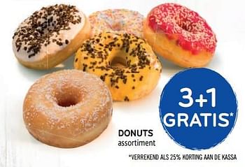 Promoties Donuts 3+1 gratis - Huismerk - Alvo - Geldig van 28/08/2019 tot 10/09/2019 bij Alvo