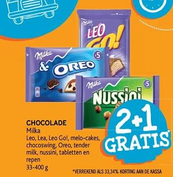 Promoties Chocolade milka 2+1 gratis - Milka - Geldig van 28/08/2019 tot 10/09/2019 bij Alvo