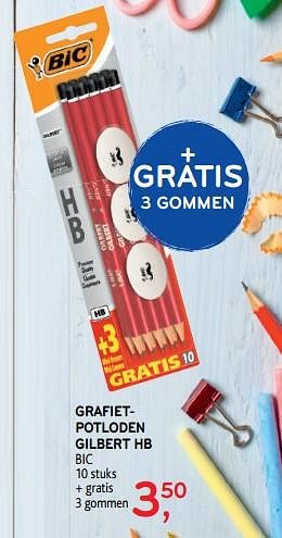 Promoties Grafietpotloden gilbert hb bic - BIC - Geldig van 28/08/2019 tot 10/09/2019 bij Alvo