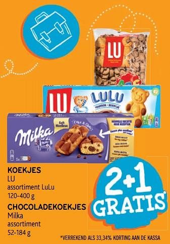 Promoties Koekjes lu of chocoladekoekjes milka2+1 gratis - Huismerk - Alvo - Geldig van 28/08/2019 tot 10/09/2019 bij Alvo