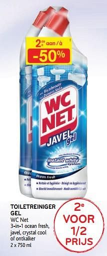 Promoties Toiletreiniger gel wc net 2e voor 1-2 prijs - WC Net - Geldig van 28/08/2019 tot 10/09/2019 bij Alvo