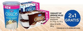 Promoties Yoghurt op griekse wijze danone oikos 2+1 gratis - Danone - Geldig van 28/08/2019 tot 10/09/2019 bij Alvo