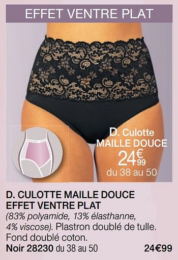 Promotions Culotte maille douce effet ventre plat - Produit Maison - Damart - Valide de 05/08/2019 à 31/12/2019 chez Damart