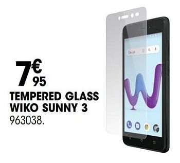 Promoties Tempered glass wiko sunny 3 - Wiko - Geldig van 29/08/2019 tot 16/09/2019 bij Electro Depot