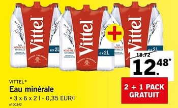 Promotion Lidl Eau Minerale Vittel Boissons Valide Jusqua 4 Promobutler