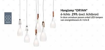 Promoties Hanglamp oryan - CoCo Maison - Geldig van 26/08/2019 tot 31/12/2019 bij Deba Meubelen