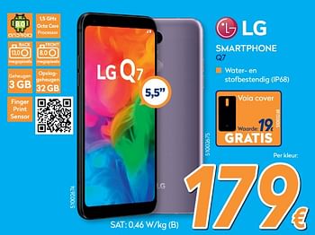 Promoties Lg smartphone q7 - LG - Geldig van 28/08/2019 tot 24/09/2019 bij Krefel