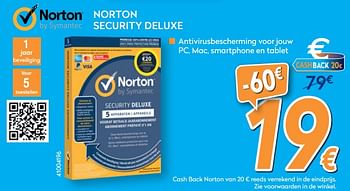 Promoties Norton security deluxe - Norton - Geldig van 28/08/2019 tot 24/09/2019 bij Krefel