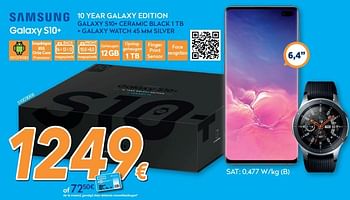 Promoties Samsung galaxy s10+ - Samsung - Geldig van 28/08/2019 tot 24/09/2019 bij Krefel