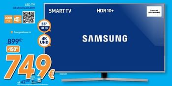 Promoties Samsung led tv ue55ru7440sxnn - Samsung - Geldig van 28/08/2019 tot 24/09/2019 bij Krefel