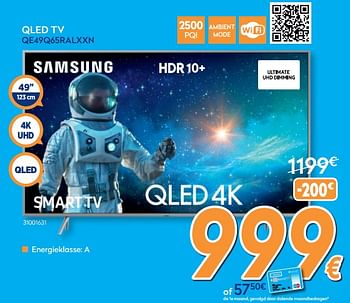 Promoties Samsung qled tv qe49q65ralxxn - Samsung - Geldig van 28/08/2019 tot 24/09/2019 bij Krefel