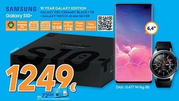 Promoties Samsung galaxy s10+ - Samsung - Geldig van 28/08/2019 tot 24/09/2019 bij Krefel
