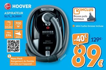 Promotions Hoover aspirateur sl71_sl20011 - Hoover - Valide de 28/08/2019 à 24/09/2019 chez Krefel