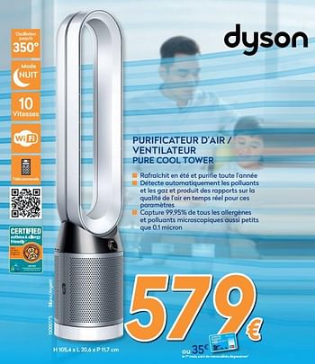 Promotions Dyson purificateur d`air - ventilateur pure cool tower - Dyson - Valide de 28/08/2019 à 24/09/2019 chez Krefel