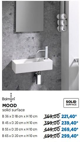 Promotions Handwasser mood - Balmani - Valide de 01/09/2019 à 30/09/2019 chez X2O