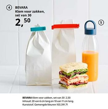 Promoties Bevara klem voor zakken - Huismerk - Ikea - Geldig van 23/08/2019 tot 31/07/2020 bij Ikea