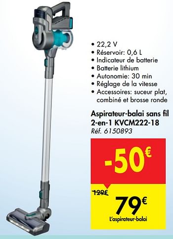 Promo Aspirateur balai electrolux chez Carrefour