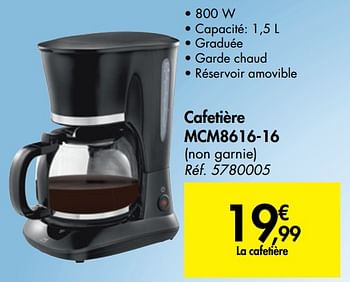 Mandine Mandine cafetière mcm8616-16 - En promotion chez Carrefour