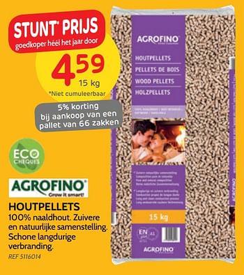 Promoties Houtpellets - Agrofino - Geldig van 04/09/2019 tot 23/09/2019 bij BricoPlanit
