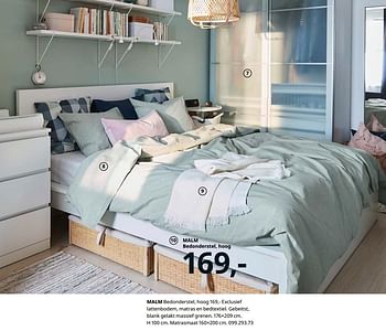Promoties Malm bedonderstel, hoog - Huismerk - Ikea - Geldig van 23/08/2019 tot 31/07/2020 bij Ikea