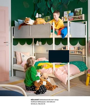 Promotions Möjlighet dekbedovertrek met 1 sloop - Produit maison - Ikea - Valide de 23/08/2019 à 31/07/2020 chez Ikea