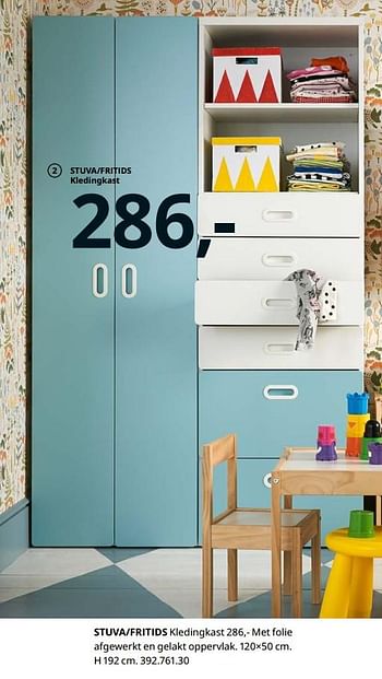 Promoties Stuva-fritids kledingkast - Huismerk - Ikea - Geldig van 23/08/2019 tot 31/07/2020 bij Ikea