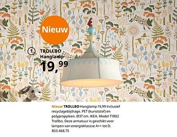 Promoties Trollbo hanglamp - Huismerk - Ikea - Geldig van 23/08/2019 tot 31/07/2020 bij Ikea
