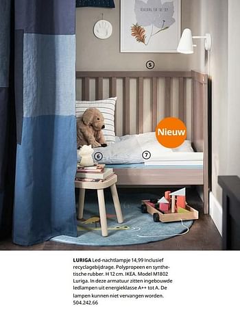 Promoties Luriga led­nachtlampje - Huismerk - Ikea - Geldig van 23/08/2019 tot 31/07/2020 bij Ikea