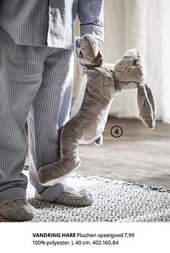 Promotions Vandring hare pluchen speelgoed - Produit maison - Ikea - Valide de 23/08/2019 à 31/07/2020 chez Ikea