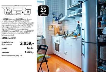 Promoties Metod keuken met häggeby witte deuren en ladefronten, en förvara lades - Huismerk - Ikea - Geldig van 23/08/2019 tot 31/07/2020 bij Ikea