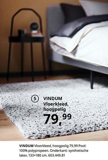 als resultaat appel Begrafenis Huismerk - Ikea Vindum vloerkleed, hoogpolig - Promotie bij Ikea