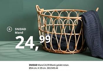 Promoties Snidad mand - Huismerk - Ikea - Geldig van 23/08/2019 tot 31/07/2020 bij Ikea