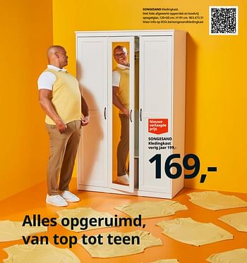 Promoties Songesand kledingkast - Huismerk - Ikea - Geldig van 23/08/2019 tot 31/07/2020 bij Ikea