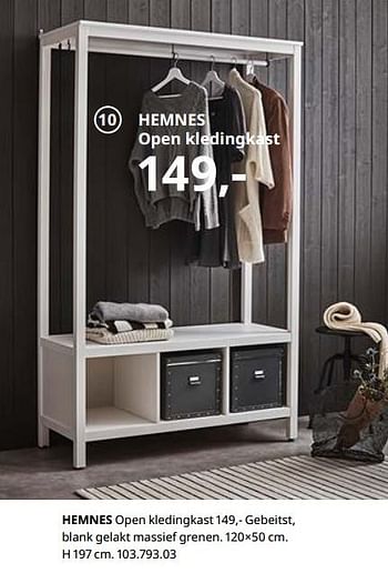 Daarbij kunst vriendschap Huismerk - Ikea Hemnes open kledingkast - Promotie bij Ikea