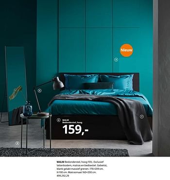 Promoties Malm bedonderstel, hoog - Huismerk - Ikea - Geldig van 23/08/2019 tot 31/07/2020 bij Ikea