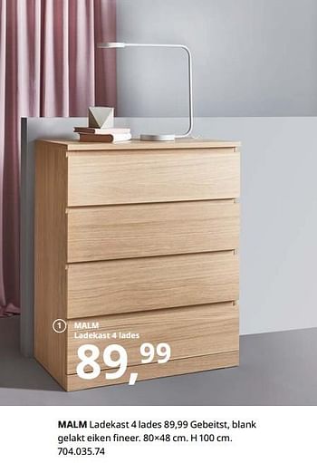 Huismerk - Ikea Malm 4 lades - Promotie