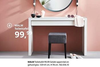 Promotions Malm toilettafel - Produit maison - Ikea - Valide de 23/08/2019 à 31/07/2020 chez Ikea