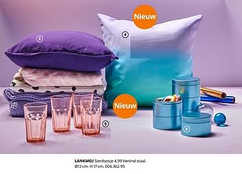 Promoties Lankmoj sierdoosje - Huismerk - Ikea - Geldig van 23/08/2019 tot 31/07/2020 bij Ikea