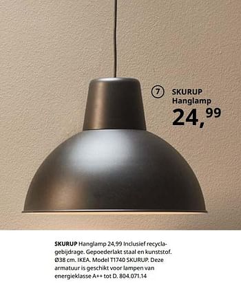 Promoties Skurup hanglamp - Huismerk - Ikea - Geldig van 23/08/2019 tot 31/07/2020 bij Ikea