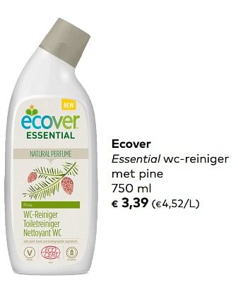 Promoties Ecover essential wc-reiniger met pine - Ecover - Geldig van 04/09/2019 tot 01/10/2019 bij Bioplanet