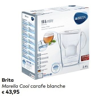 Promoties Brita marella cool carafe blanche - Brita - Geldig van 04/09/2019 tot 01/10/2019 bij Bioplanet